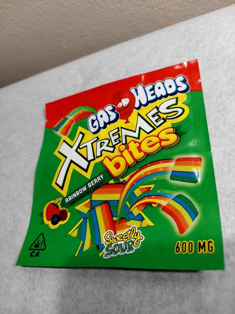 Resealable Mylar Gas Head Gummy Candy Packaging Etsy