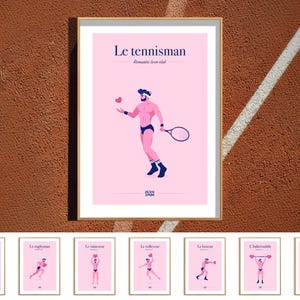 Affiche d'un athlète sportif participant à divers jeux