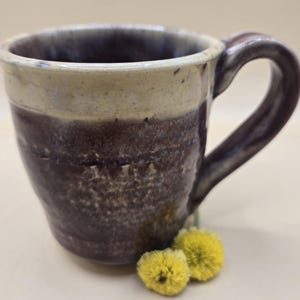 Handmade wheel thrown pottery mug
