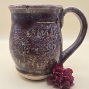 Handmade wheel thrown pottery mug