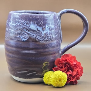 Handmade wheel thrown pottery mug