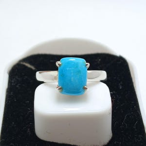 Arizona Turquoise Ring, Natural Turquoise Ring, Minimalist Ring, Turquoise Jewelry, Rings For Girls, Birthday Ring Gift For Her