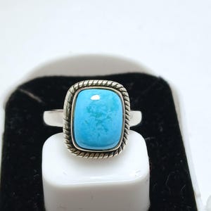 Arizona Turquoise Ring, Natural Turquoise Ring, Minimalist Ring, Turquoise Jewelry, Rings For Girls, Birthday Ring Gift For Her