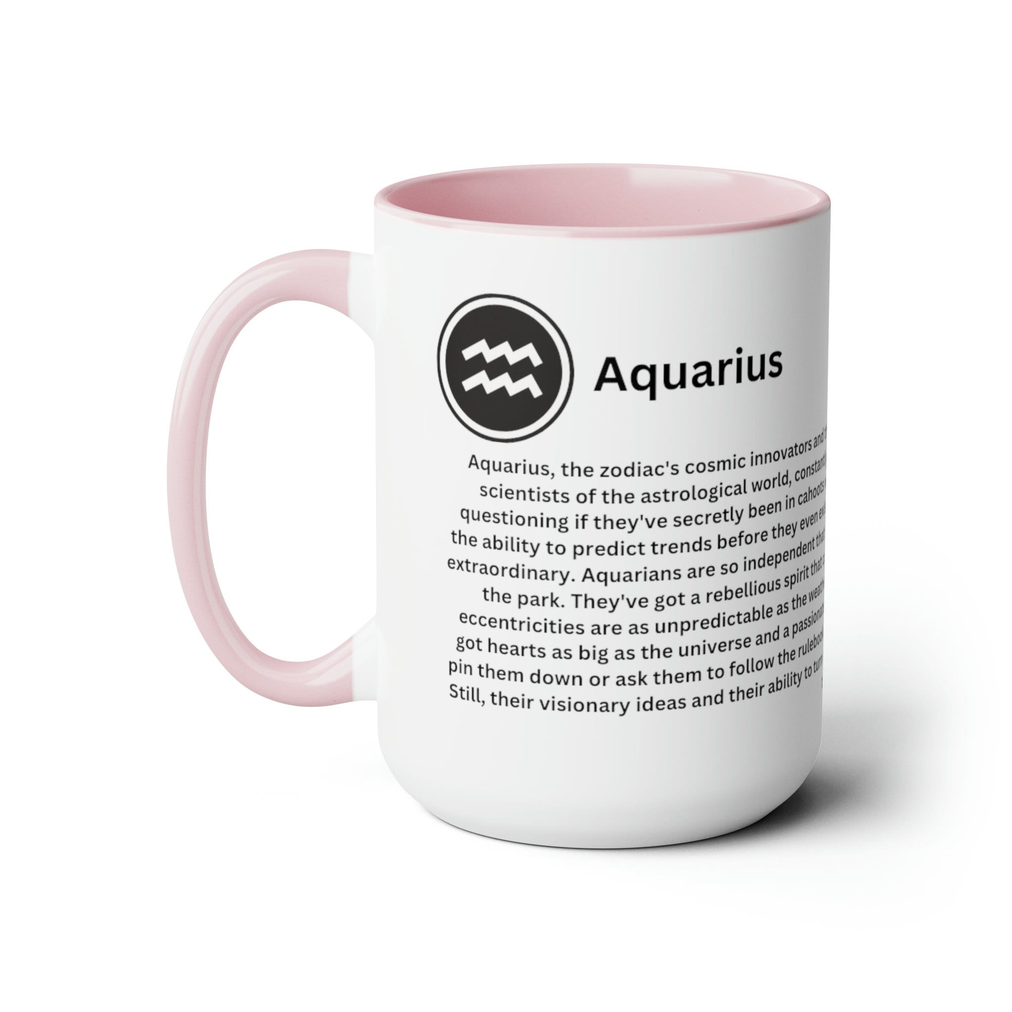 Aquarius Zodiac Sign Two-Tone Coffee Mug