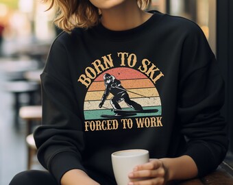Ski Sweatshirt, Winter Sports Sweatshirt, Mountains Sweatshirt, Skiing Sweatshirt,Trendy Crewneck Aesthetic Clothing,Snowboarding Sweatshirt