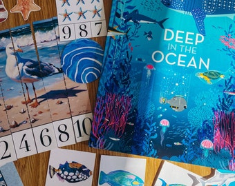 Ocean Unit Study, homeschool, learning resource, printable, nature science study, pdf instant digital download 113 Page PDF!