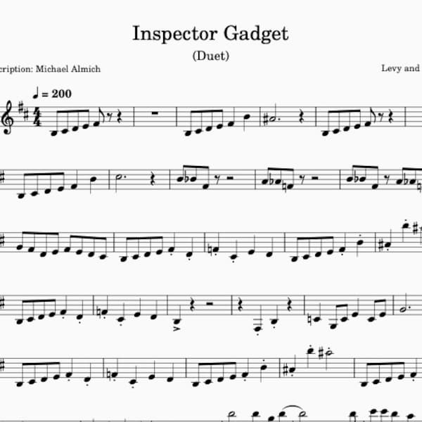 Inspector Gadget Theme Song (solo)