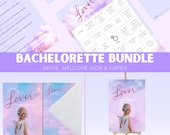 Bachelorette Bundle | She Found Her Lover | Lover Bachelorette | Invitation | Welcome Sign | Bachelorette Games | Canva Template