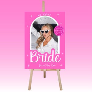 Bachelorette Welcome Sign | Doll Theme | Pink Doll Theme | Hen Party | Welcome Sign | Canva Template