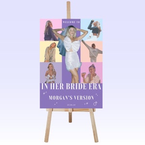 En su novia era despedida de soltera signo de bienvenida / signo de despedida de soltera / signo de bienvenida de despedida de soltera / despedida de soltera temática de Taylor / plantilla Canva