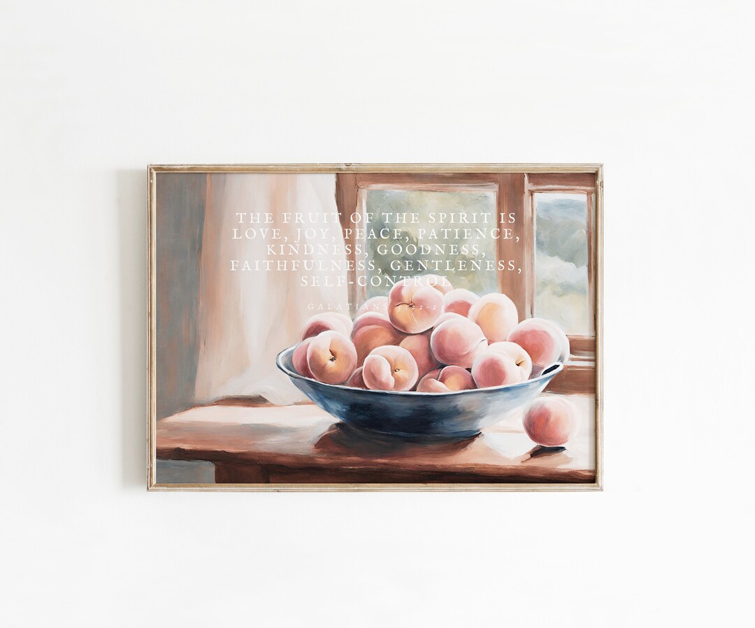 Fruit of the Spirit Wall Art , Bible Verse Wall Art, Christian