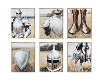 Armor of God Print Set, Ephesians 6:13, Bible Verse Wall Art (Digital Download)
