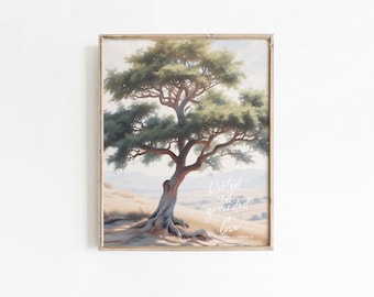 Ephesians 3:17 Tree Print, Rooted in Love Scripture (Digital Download)