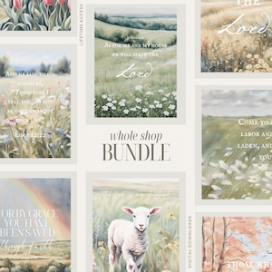 Christian Wall Art Prints: Whole Shop Bundle (Digital Download)