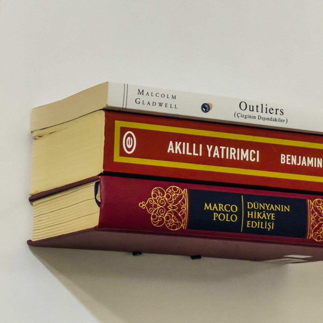 3 Pieces İnvisible Bookshelf Wall Book Shelves Floating Etsy