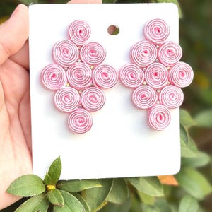 Bohemian Party Soutache earrings, Handmade  statment earrings, wedding lightweight earrings, Handmade Jewelry, Fashion