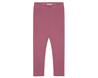 Legging doux en fines côtes en coton biologique