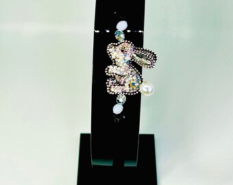 Embellished Beaded Rabbit Headband with Multicolor Gems Accessories | Embellished Beaded Rabbit Headband With  main image 4