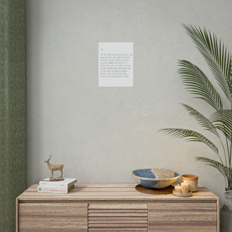 Jersey Shore Letter to Sammi Poster Etsy