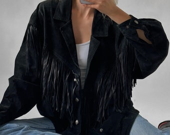 Fringe Jacket, Vintage 80s, the American Line by Stefano