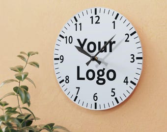 Family Name Acrylic Wall Clock, Customized Last Name Wall Clock, Established Date Clock, Wedding or Anniversary Gift Personalized Wall Decor