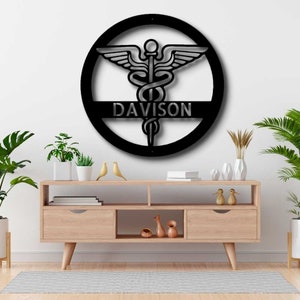 Custom Nurse Metal Art Sign, Personalized Nurse or Doctor Sign, Doctor&#39;s Office Metal Sign, Business Sign, Professional or Graduation Gift