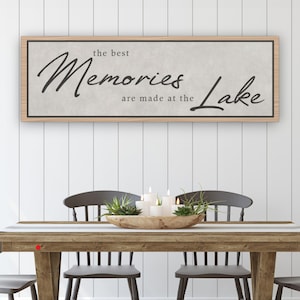 Lake House Canvas Sign, Lake House Decor, Lake Life Sign, Rustic Lake Sign, Cabin Decor, Lakeside Decor, Waterfront Sign, Vacation Home Art