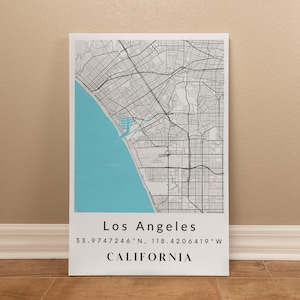Custom City Map Canvas, Home City Map, Housewarming Gift, Personalized City Art, Map Home Wall Decor, Custom Map Artwork, City Canvas Print