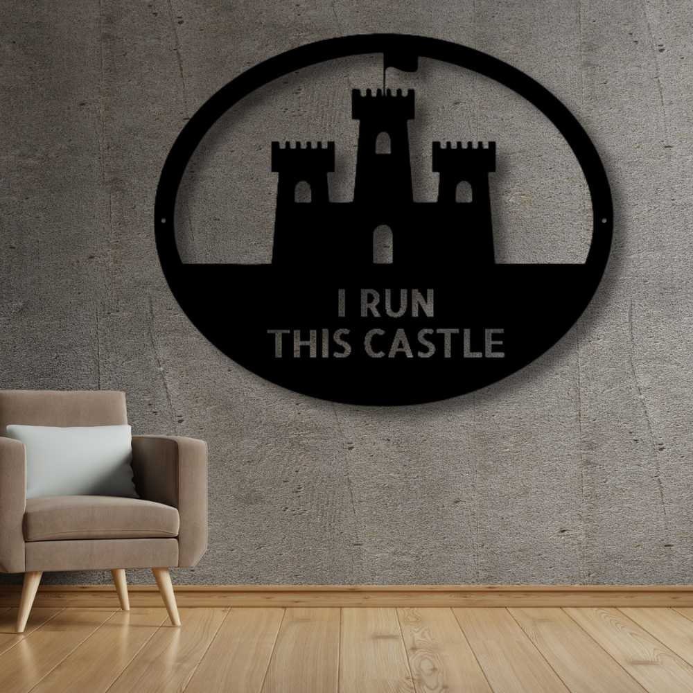 Custom King of the Castle Metal Sign, Personalized Castle Wall Art ...