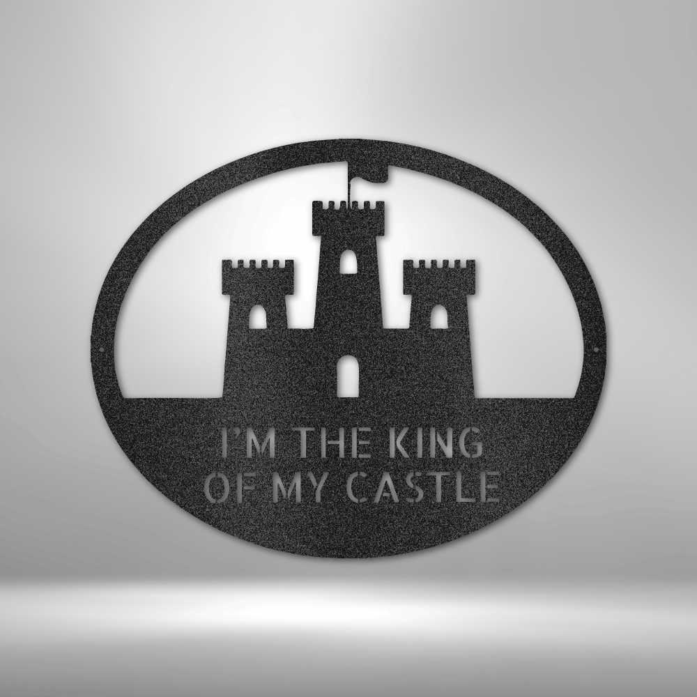 Custom King of the Castle Metal Sign, Personalized Castle Wall Art ...