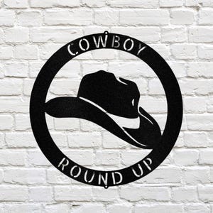 Cowboy Hat Metal Sign, Western Themed Metal Art, Farm Ranch Sign, Last Name Metal Sign, Home Address Sign, Cowboy Cabin Sign, Husband Gifts