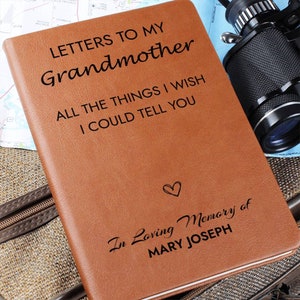 Loss of Grandmother Memorial Journal, Grandma In Heaven Gift, Grandparent Remembrance Journal, Sympathy Gift for Loss Of Grandmother, Grief