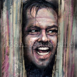 Jack Torrance, Hand Drawn Digital Art Print