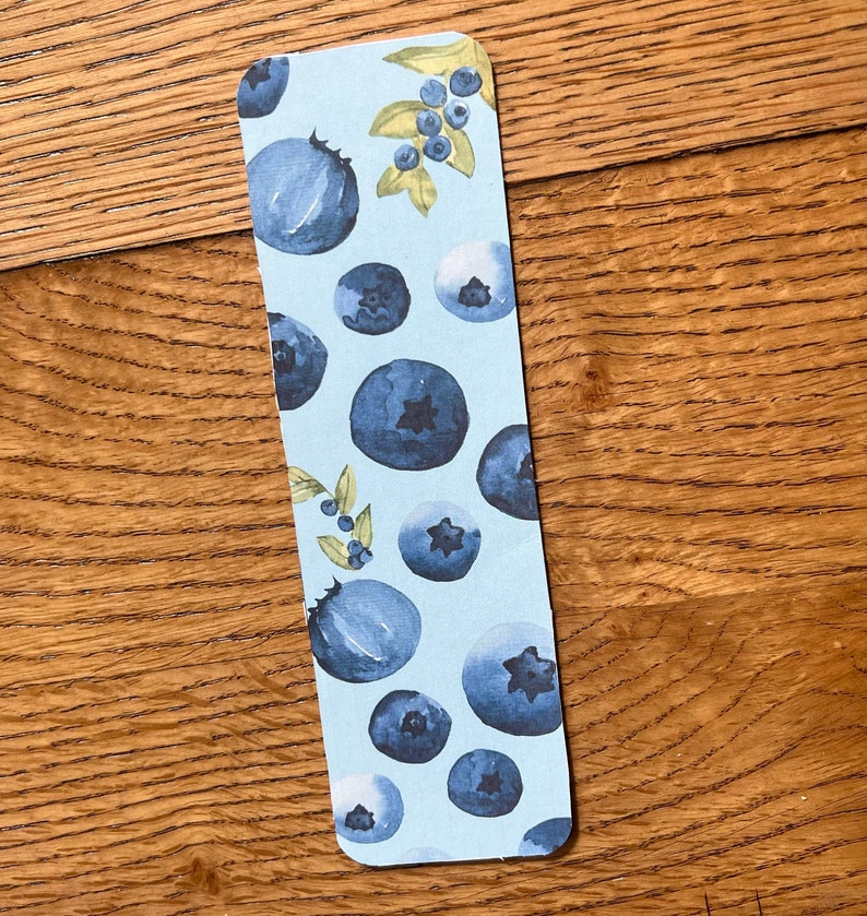 Blueberry Bookmark - Etsy