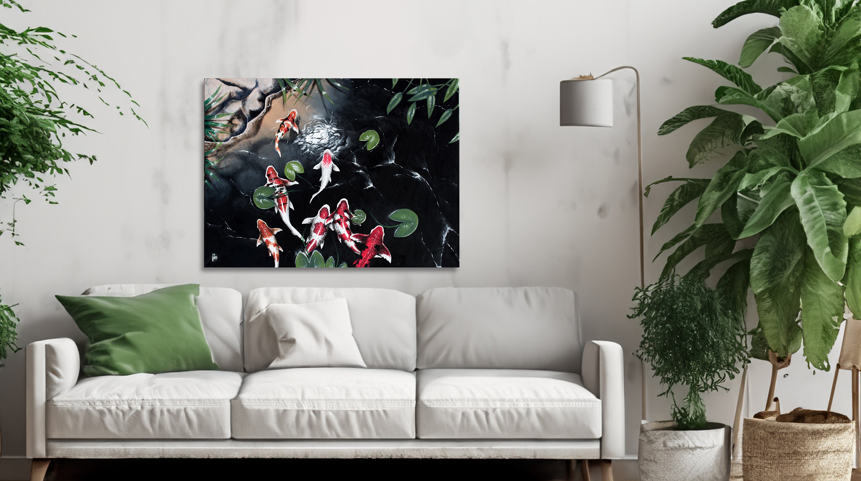 Asian Koi Fish Acrylic Painting Digital File For Printing Etsy Asian Koi Fish Acrylic Painting Digital File For Printing Etsy