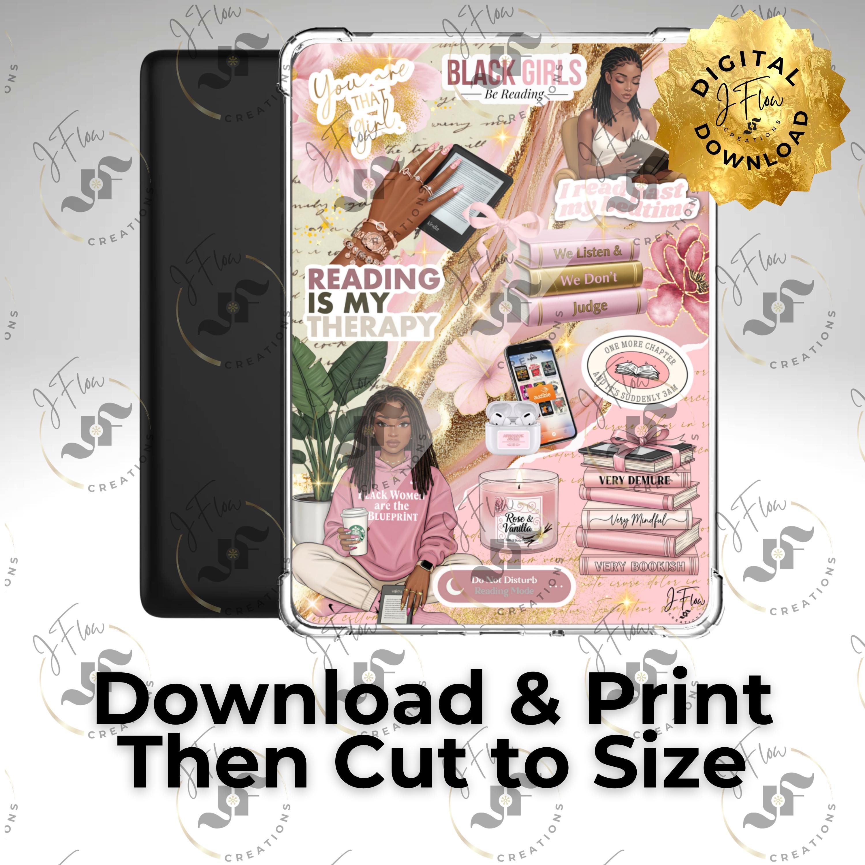 Pink Aesthetic Loc'd Bookie Printable Kindle Insert - DIGITAL DOWNLOAD ...