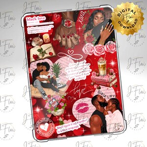 Black Love Printable Kindle Insert - DIGITAL DOWNLOAD - Etsy