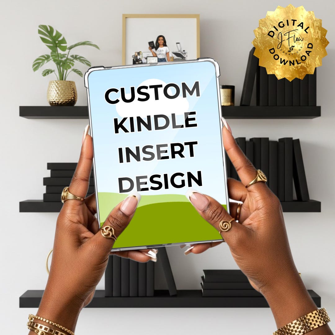 Custom Printable Kindle Clear Case Insert - DIGITAL DOWNLOAD - Etsy