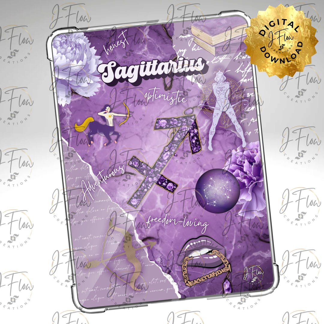 Sagittarius Zodiac Printable Kindle Insert - DIGITAL DOWNLOAD - Etsy