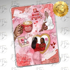 Self Love Black Girl Printable Kindle Insert - DIGITAL DOWNLOAD
