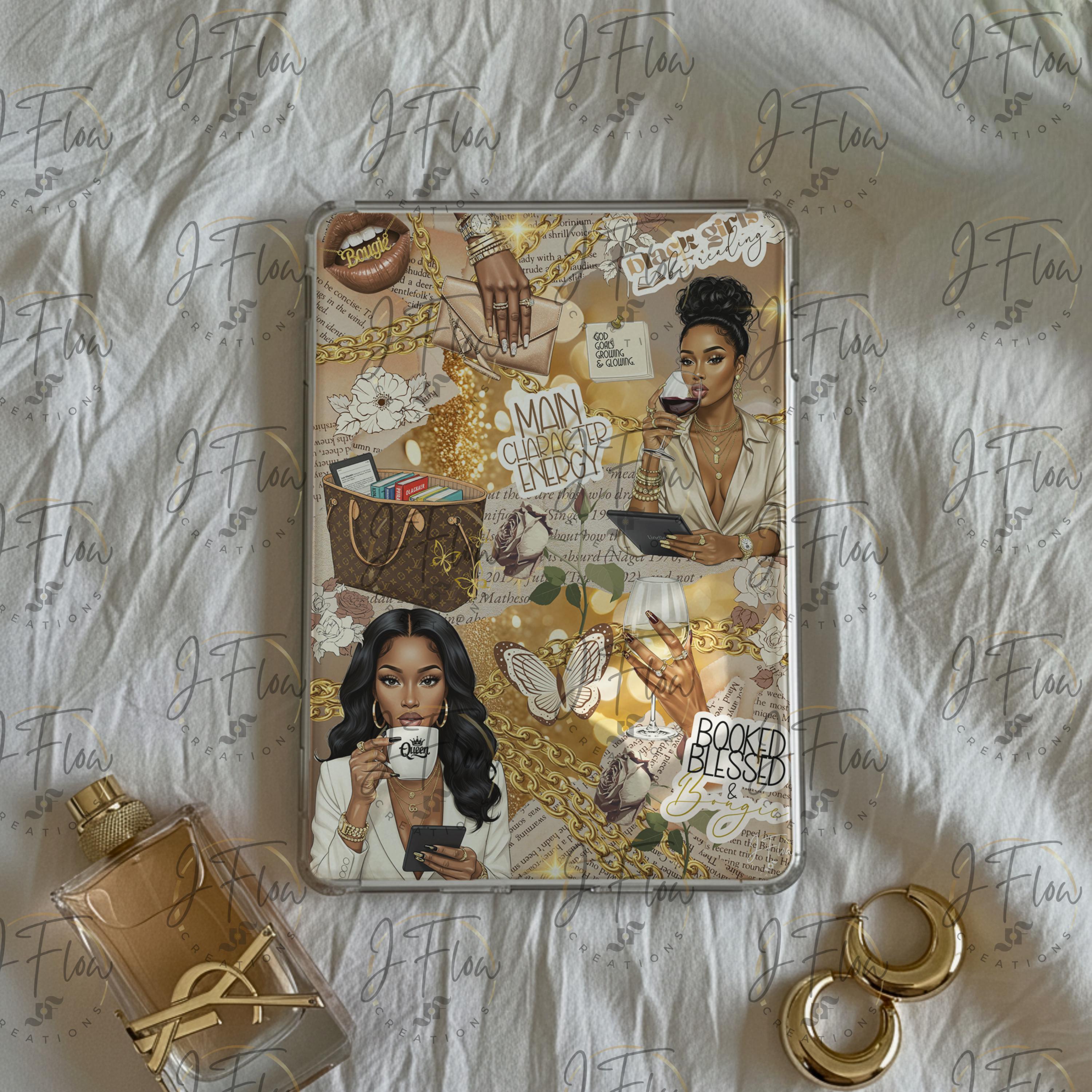Luxury Black Girl Printable Kindle Insert - DIGITAL DOWNLOAD - Etsy