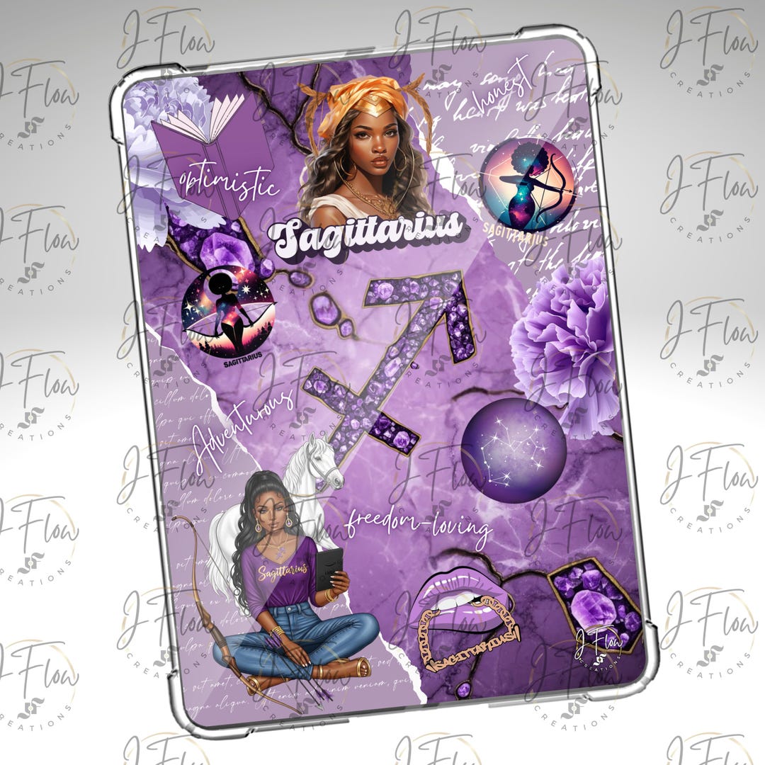 Sagittarius Zodiac Black Girl Printable Kindle Insert - DIGITAL ...