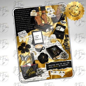 Boss Babe Luxe Black Girl Printable Kindle Insert - DIGITAL DOWNLOAD