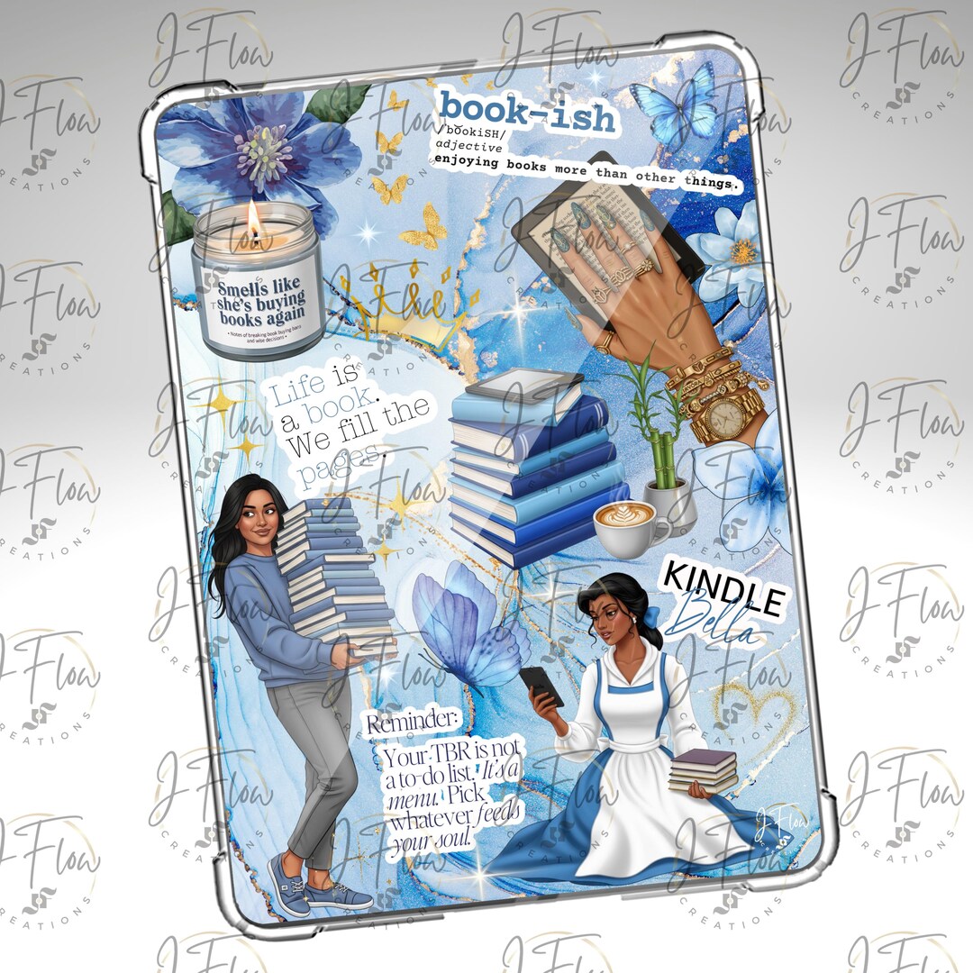Blue Kindle Bella Indian Printable Kindle Insert - DIGITAL DOWNLOAD - Etsy