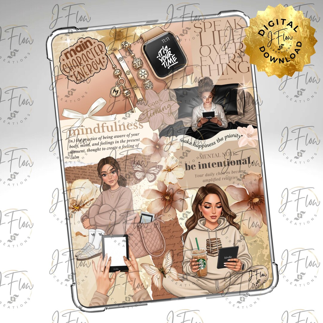 Aesthetic Mindfulness Brunette Printable Kindle Insert - DIGITAL ...