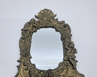 アンティーク装飾ブロンズ額縁：銅と真鍮の花、天使 - 1900年 - Etsy 日本