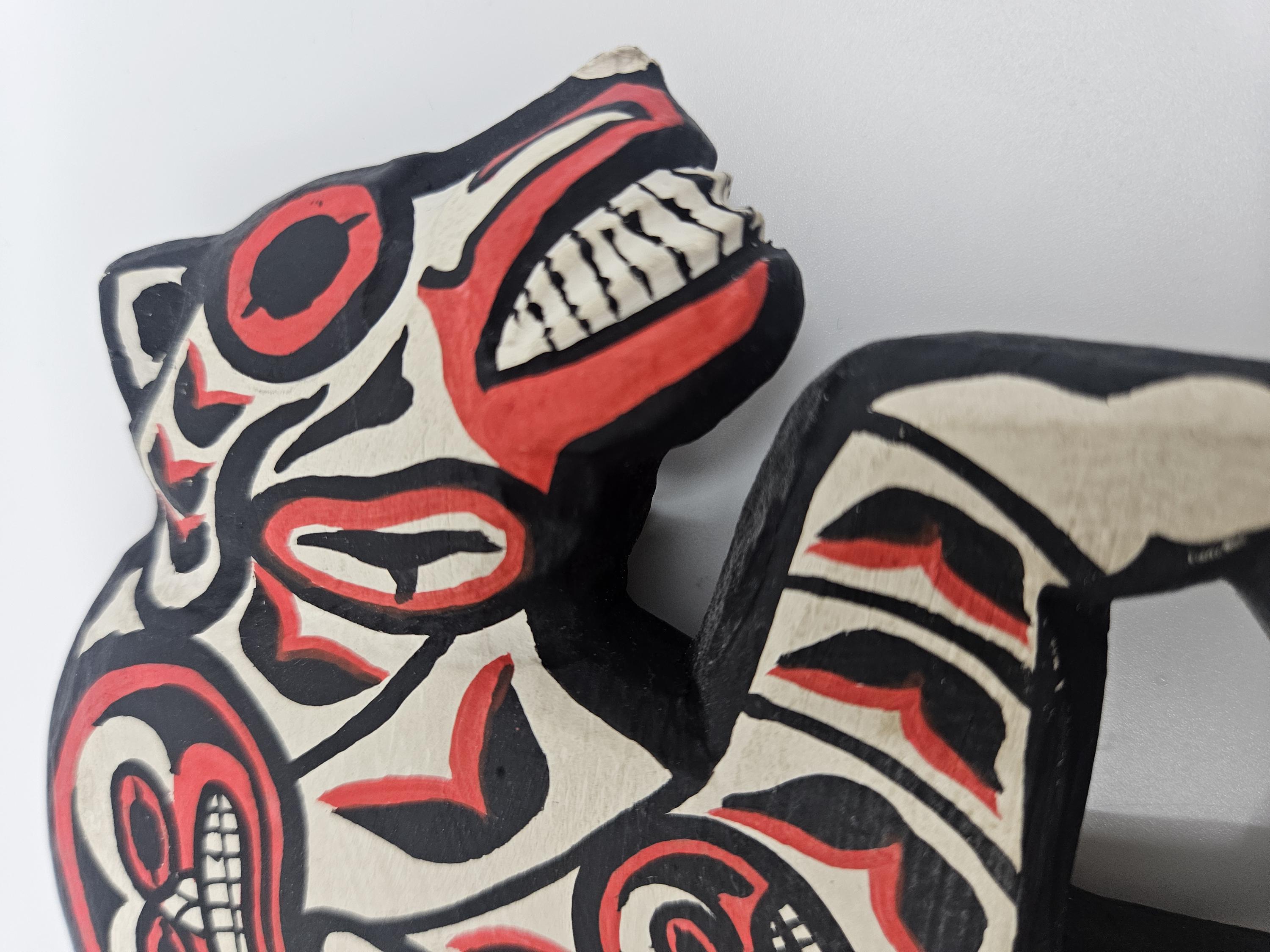 First Nations Bear Carved Wood Formline, Style, Painted - Etsy
