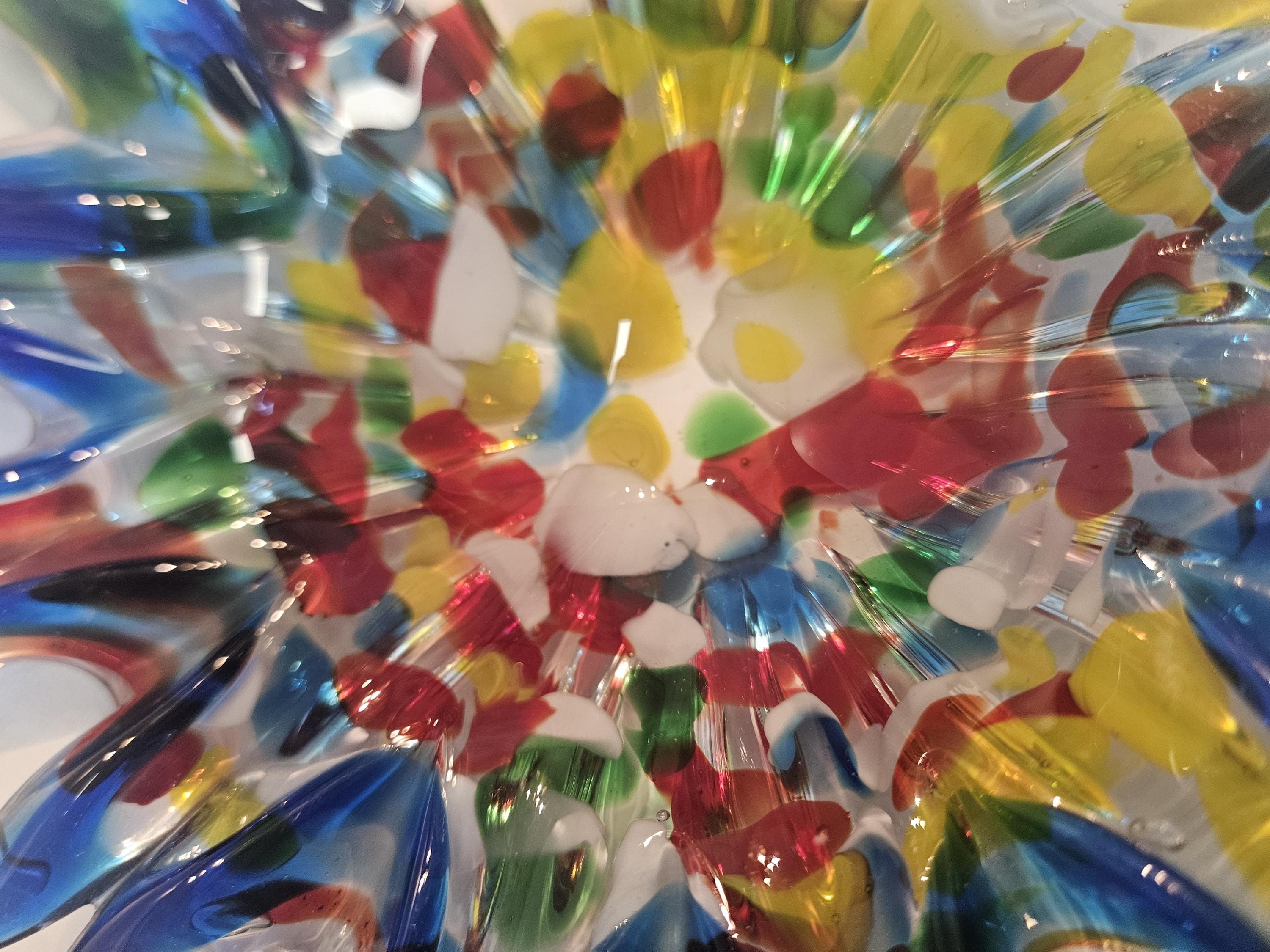 ムラーノの多色ガラスボウル - Etsy 日本