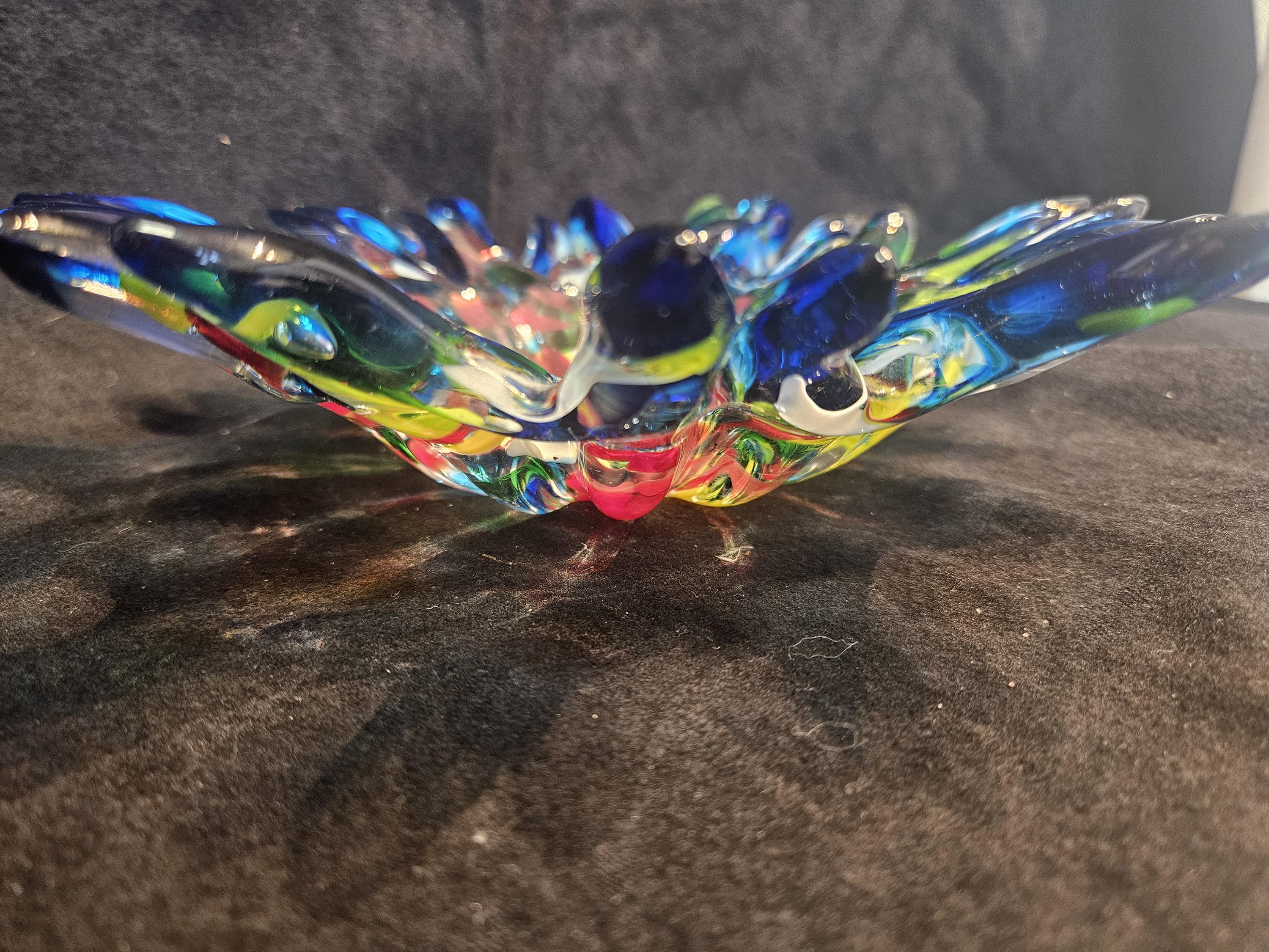 ムラーノの多色ガラスボウル - Etsy 日本