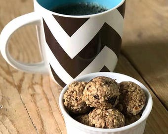 Bocaditos proteicos de chocolate y café